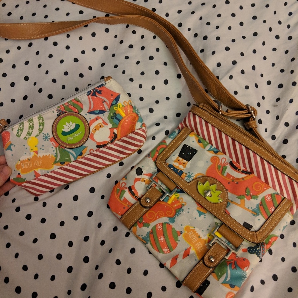 (BUNDLE) Christmas bag and small tote